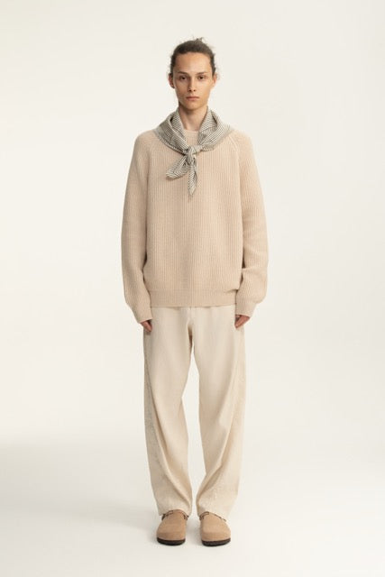 Oatmeal Comfort Crew Neck Jumper