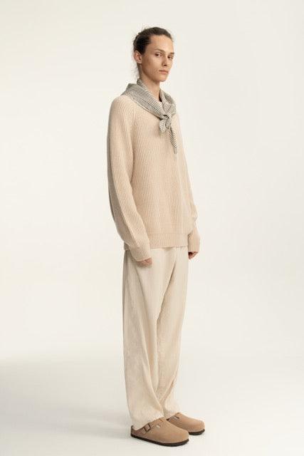 Oatmeal Comfort Crew Neck Jumper