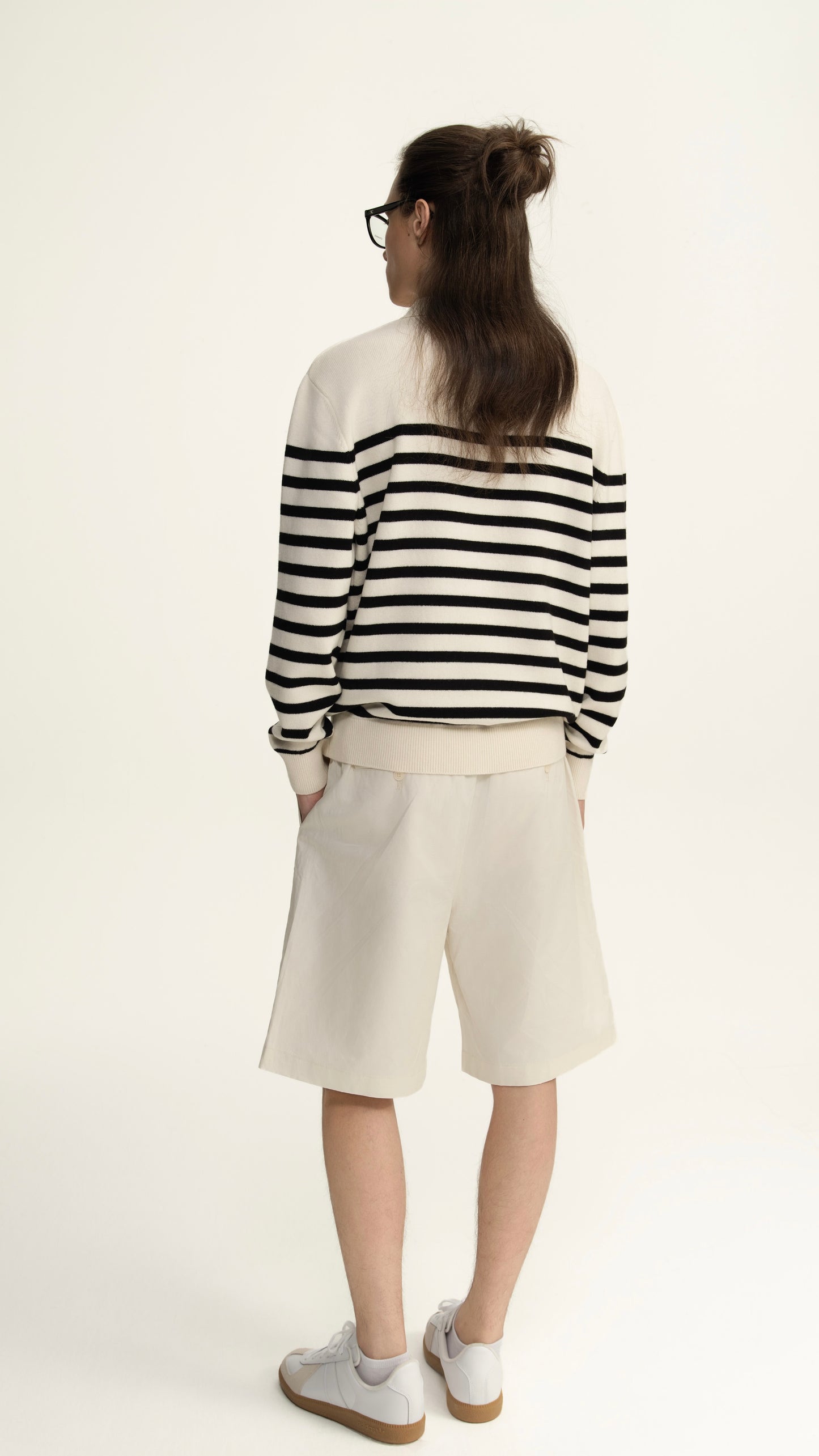 Breton Stripe Polo Sweater