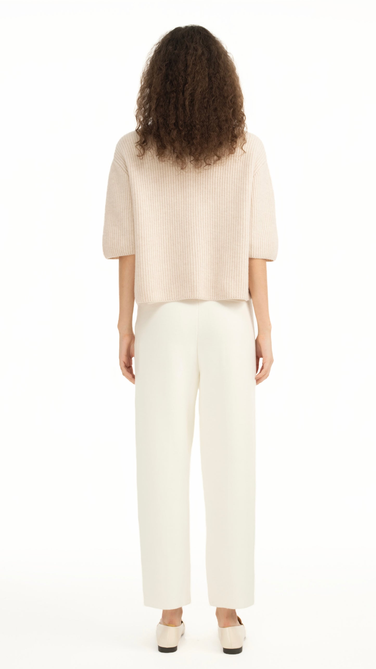 Oatmeal Short-Sleeve Top