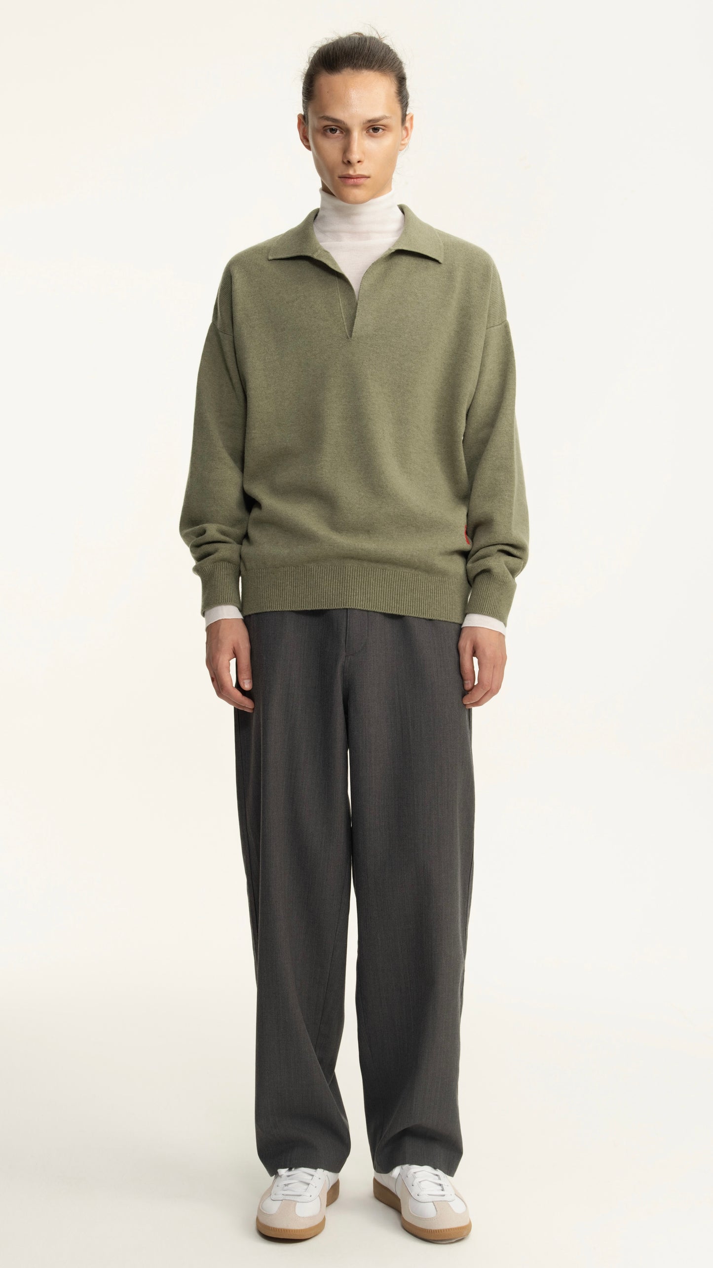 Sage Long-Sleeve Polo